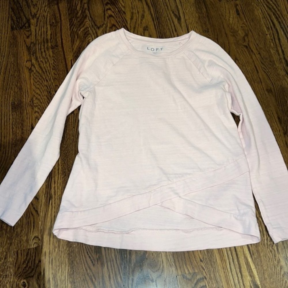 LOFT Light Pink Sweatshirt